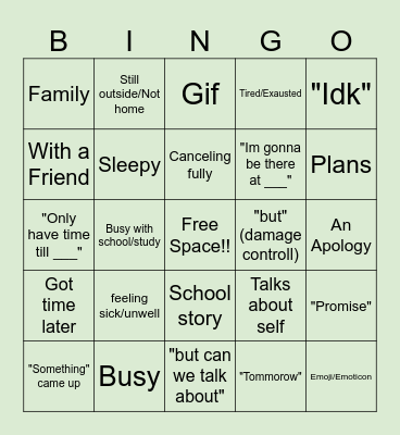 Lea WatchPartyy Bingo Card