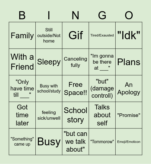 Lea WatchPartyy Bingo Card