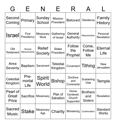 CONFERENCE BINGO Card