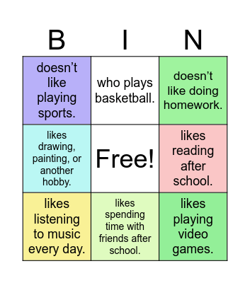 FIND SOMEONE WHO... Bingo Card