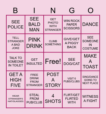 BIG BIRTHDAY Bingo Card
