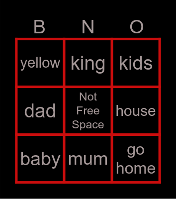 IDK Bingo Card