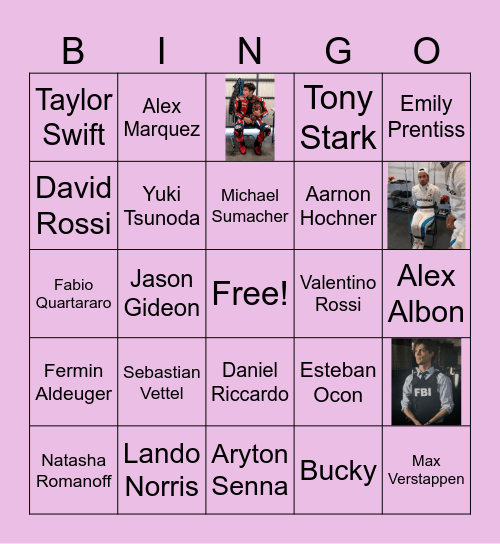 Lilla's bingo Card