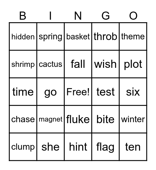 Week 8 9-30-103Untitled Bingo Card