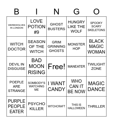 HALLOWEEN BINGO Card