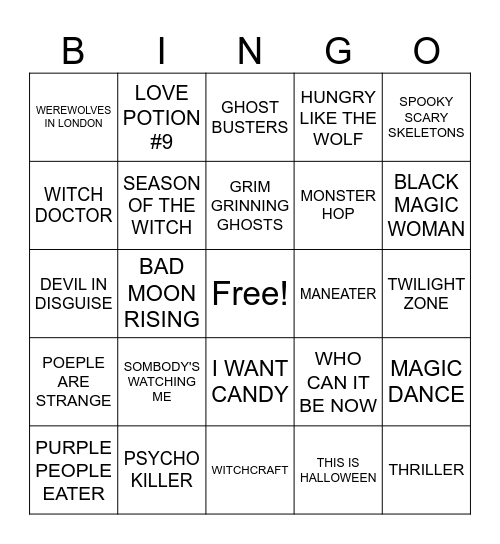 HALLOWEEN BINGO Card