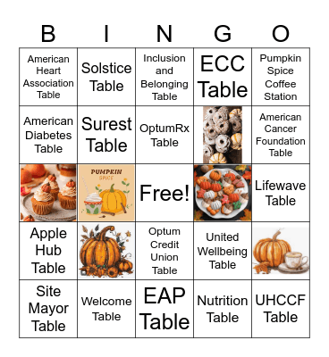 Pumpkin Spice & Everything Nice Bingo Card