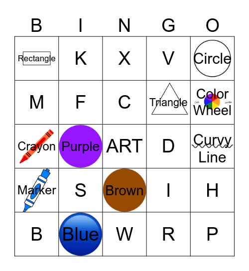 ART Bingo Card