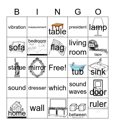 Home Bingo Card