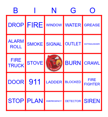 FIRE SAFETY Bingo Card