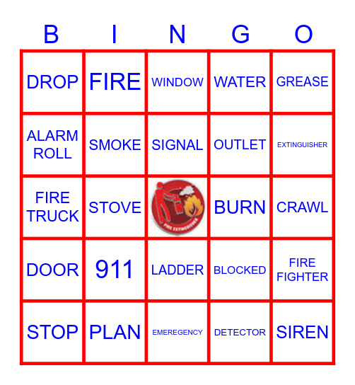 FIRE SAFETY Bingo Card