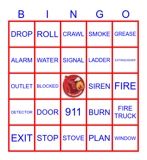 FIRE SAFETY Bingo Card