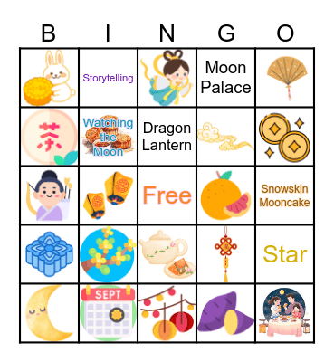 Mid-Autumn Bingo Card