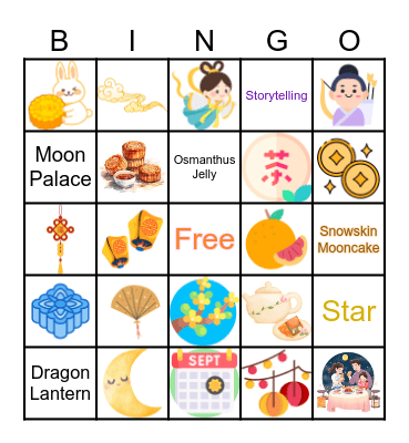 Mid-Autumn Bingo Card