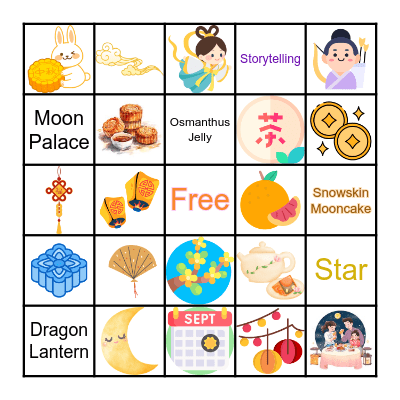 Let's play Mid-Autumn BINGO! Bingo Card