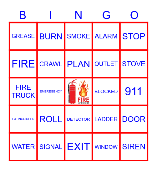 FIRE SAFETY Bingo Card