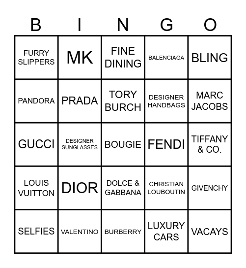 BOUGIE BINGO Card