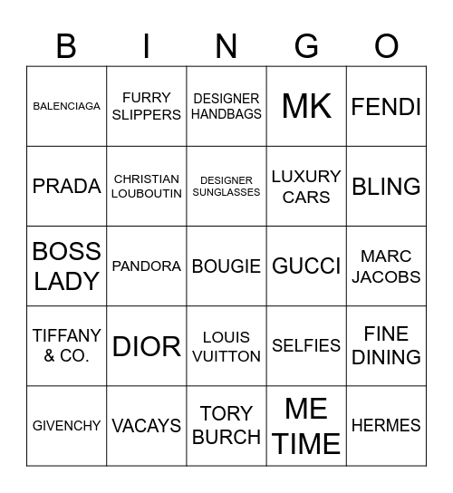 BOUGIE BINGO Card