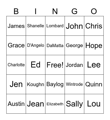 HAPPY  BIRTHDAY Bingo Card