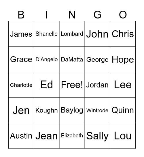 HAPPY  BIRTHDAY Bingo Card