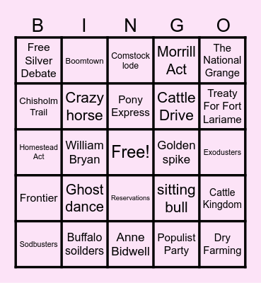 BINGO REVEW TIMEEEEEEE Bingo Card