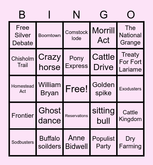 BINGO REVEW TIMEEEEEEE Bingo Card