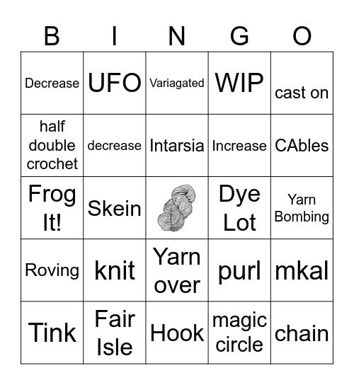 Gnome Bingo Game #1 Bingo Card