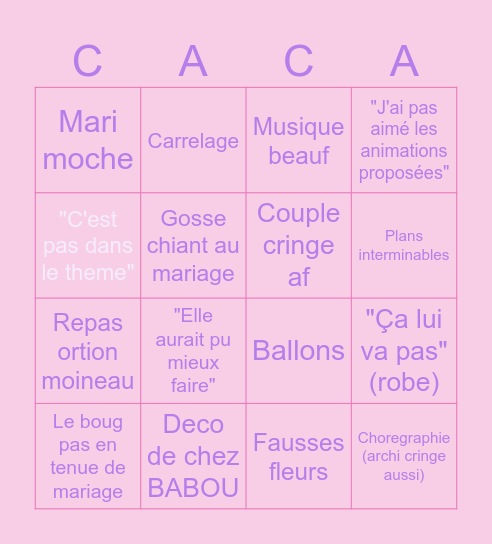 4 connes pour 1 billet ryanair Bingo Card