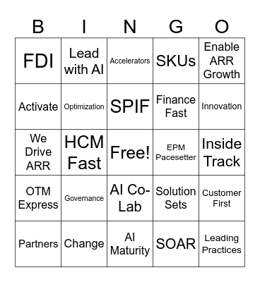 All In To Win Bingo Card