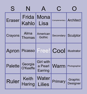 ART BINGO Card