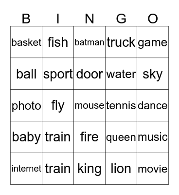 Mario's bingo Card