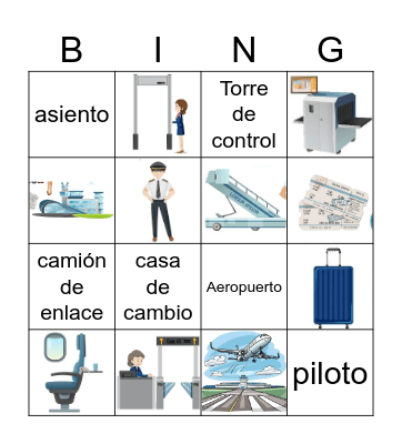 El aeropuerto Bingo Card