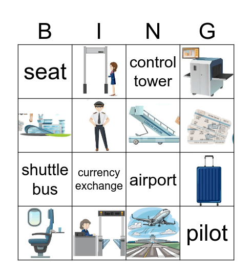 El aeropuerto Bingo Card