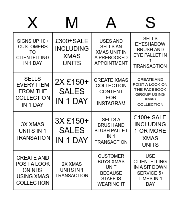 CHRISTMAS COLLECTION BINGO! Bingo Card