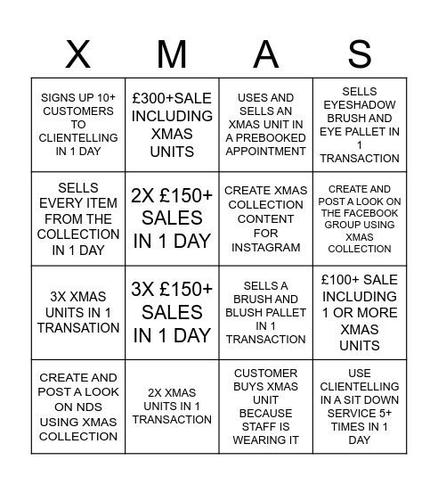 CHRISTMAS COLLECTION BINGO! Bingo Card