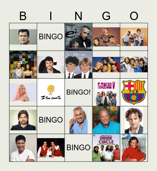 BINGO MUSICAL Bingo Card