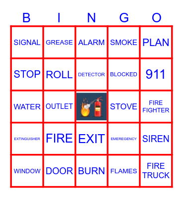FIRE SAFETY Bingo Card