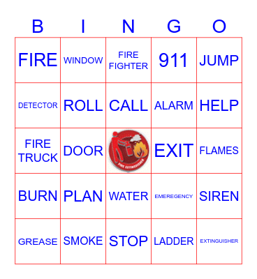 FIRE SAFETY Bingo Card
