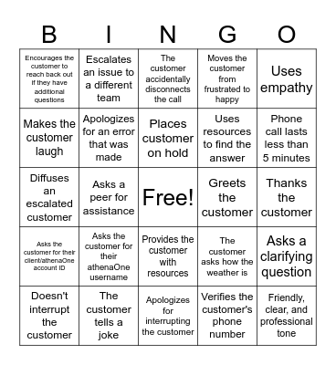 First Week Foundations! Bingo Card
