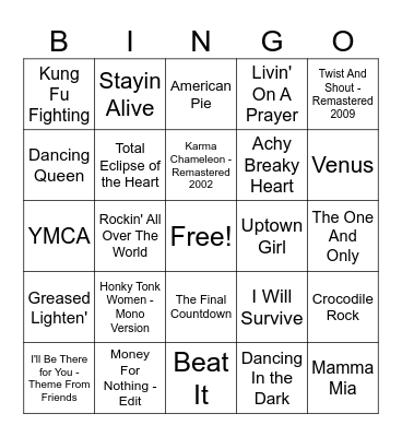 Beat & Bingo Card