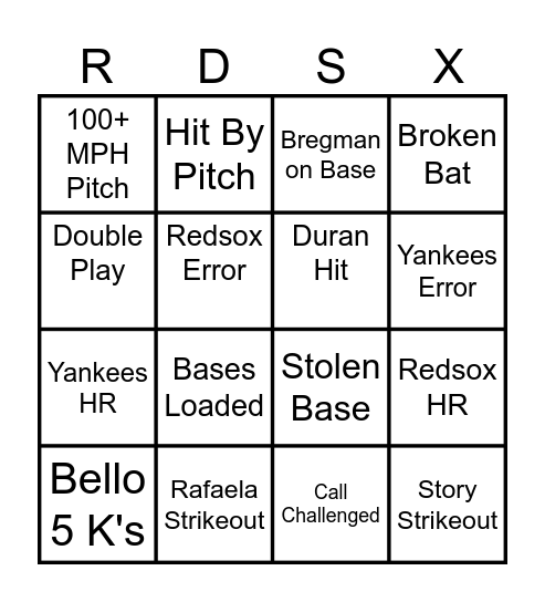 GAME 2 BINGO Card