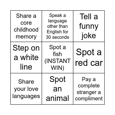 Riverside Bingo with Cathlin Bingo Card