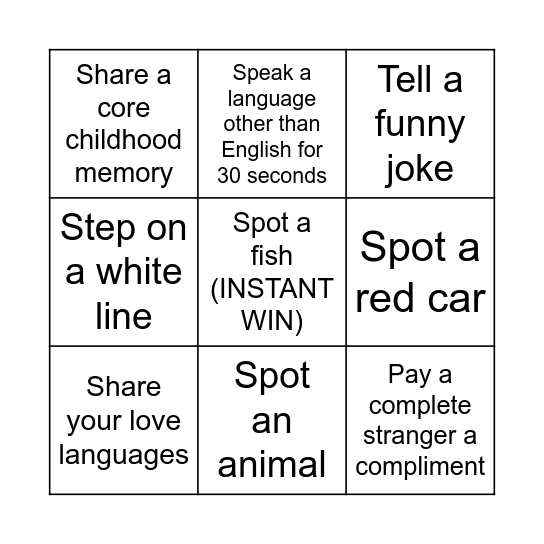 Riverside Bingo with Cathlin Bingo Card