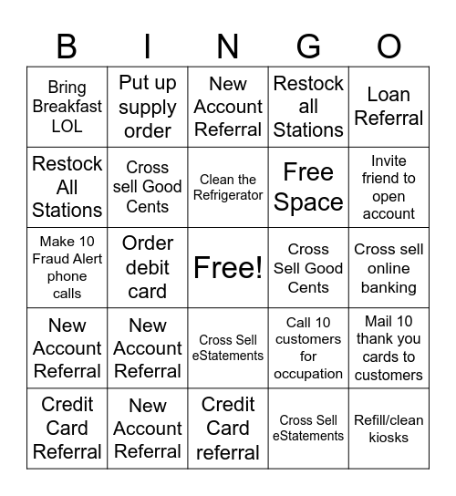 Spooky Bingo Card