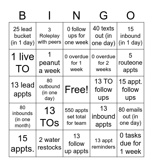 October Bingo BDC Bingo Card