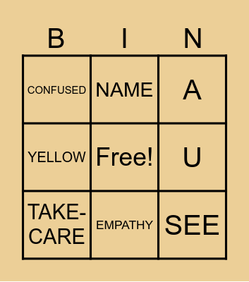 ASL Review 1 Bingo Card