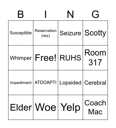 Absolutely True Diary of a Part-Time Indian Bingo Card