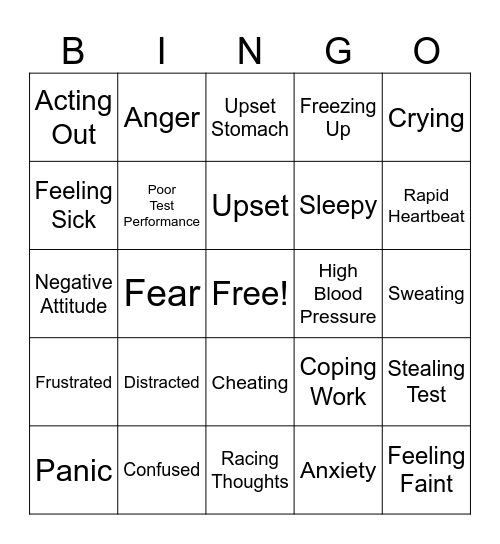 Testing Strategies Bingo Card