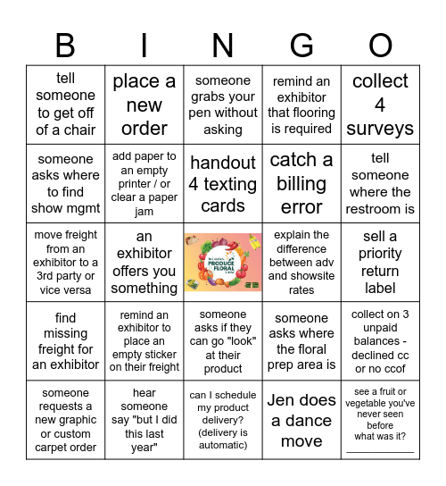 IFPA BINGO Card