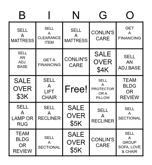 CONLIN'S BINGO Card